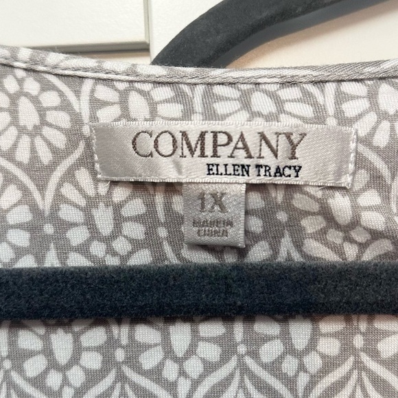 Ellen Tracy Gray Patterned Sleepwear Set Sz 1X Women’s NEW! - Picture 4 of 5